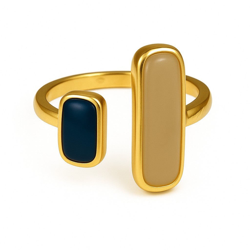 Double Stone Ring
