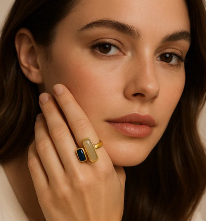Double Stone Ring