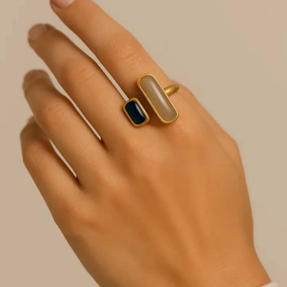 Double Stone Ring