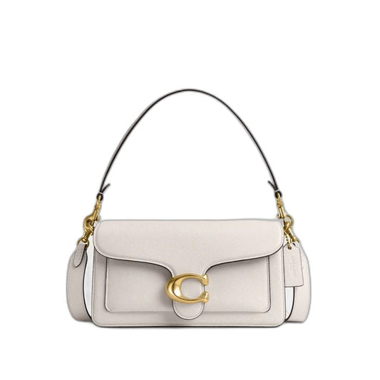 Tabby Schultertasche 26 – Messing/Kreide